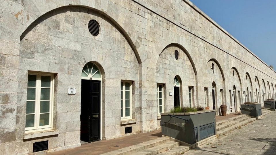 Historic Gibraltar residential development demonstrating durable architecture and long-term property appeal
